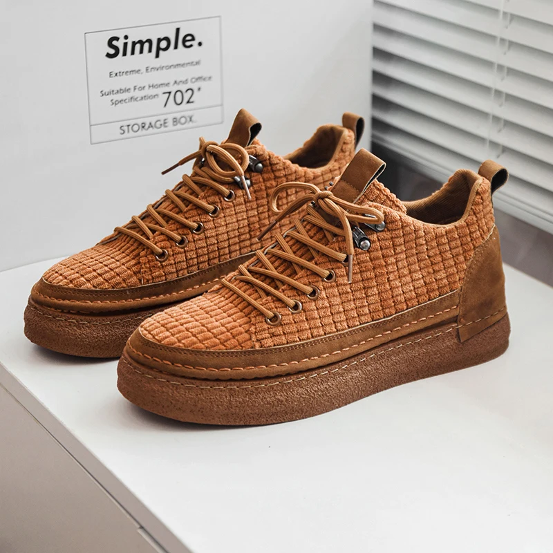 New Trendy Skateboarding Shoes Men Sneakers Vintage Designer Men's Shoes Breathable Platform Sneakers Men Vulcanize Sports Shoes