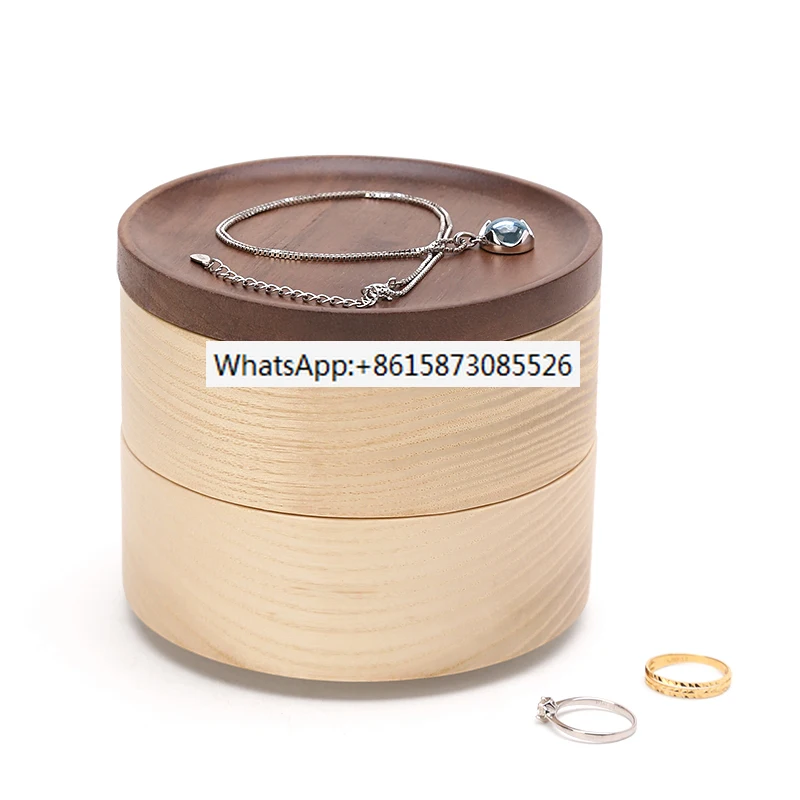 

Wooden jewelry box, European style large capacity earrings, earrings, necklace, exquisite drawer, hand jewelry storage box