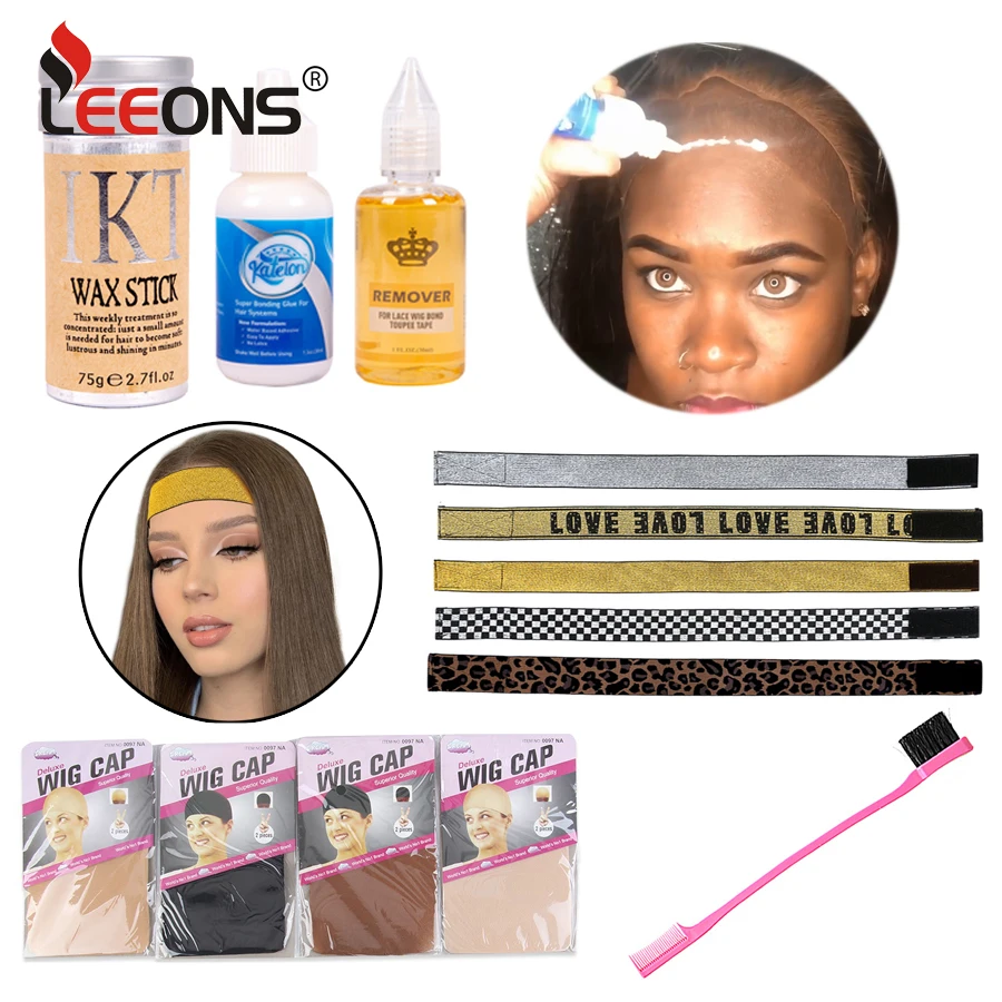 

Hair Wax Stick For Hair Wigs Edge Control Slick Stick Hair And Adjustable Elastic Band And Nylon Wig Cap For Women Making Wigs