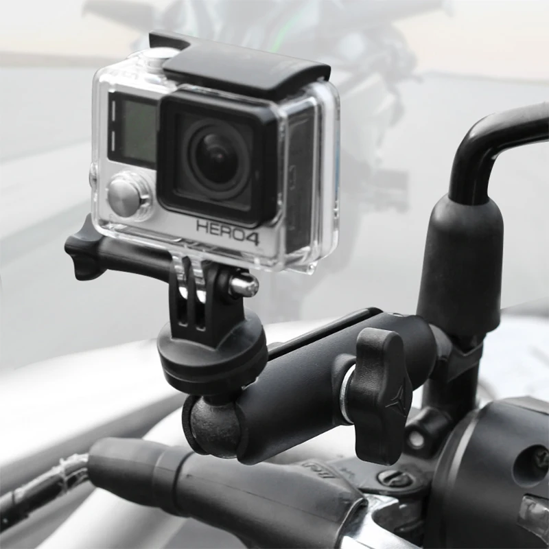 

Handlebar&Mirror Camera Holder Mount Bracket Motorcycle Bike 1/4 Metal Stand For GoPro Hero8/7/6/5/4/3+ For BMW R1200GS R1250GS