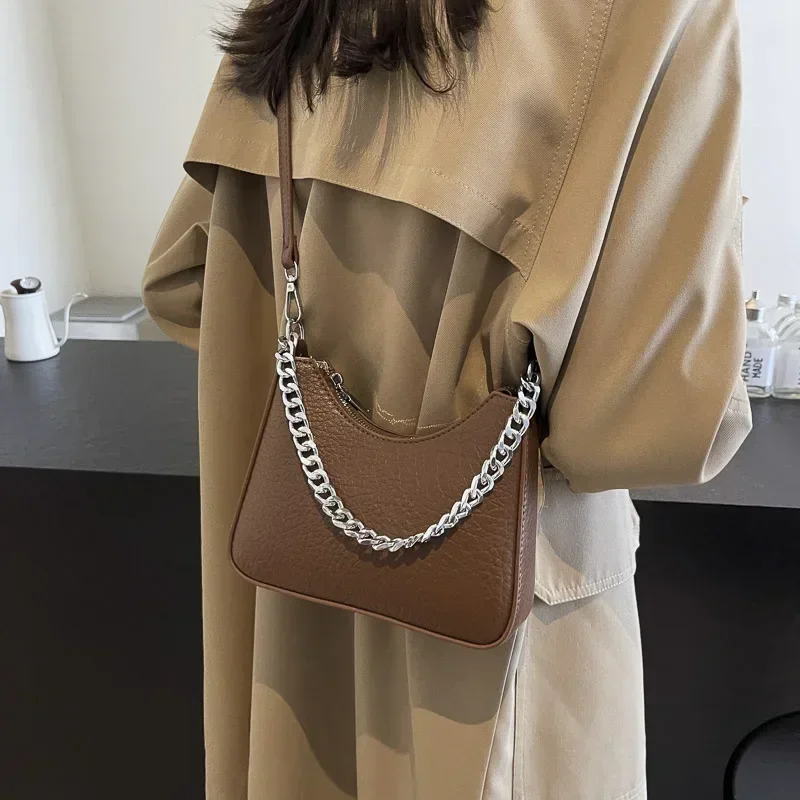 Осенне-зимняя нишевая Ретро сумка для женщин 2024 популярная универсальная через