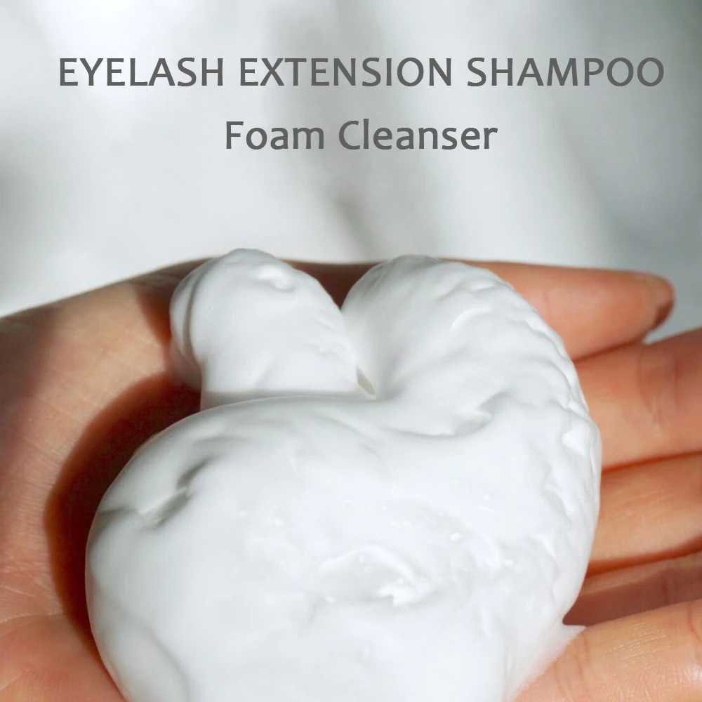 50 шт. 60 мл лучший шампунь для ресниц наращивания Клей Фирменная этикетка пена