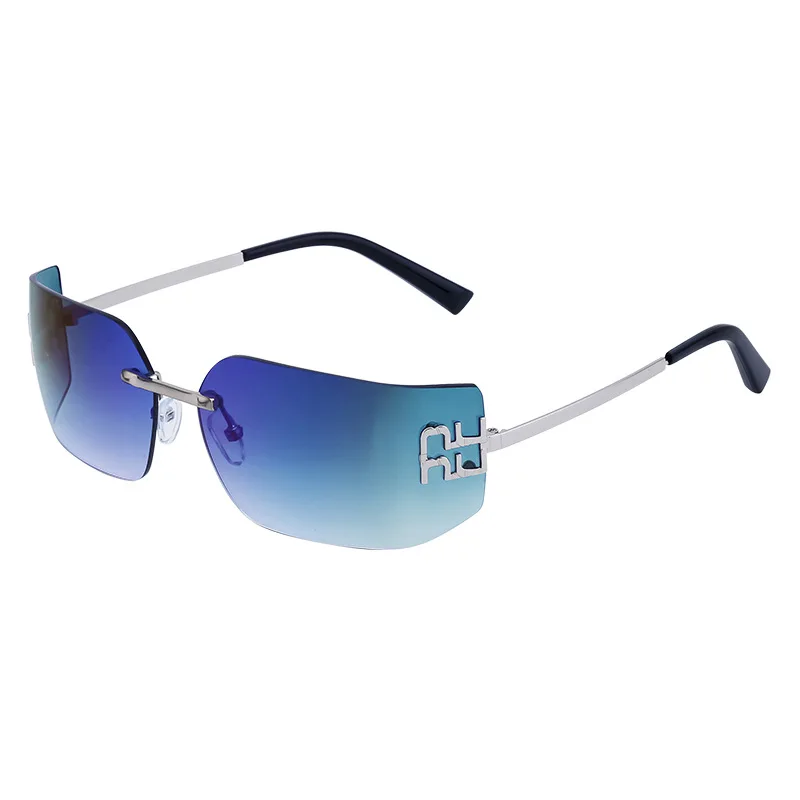 Новинка мужские ветрозащитные очки без оправы Y2K в стиле ретро женские