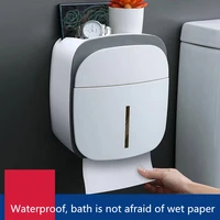 toilet paper holder multifunction waterproof wall mounted with drawer punchfree bathroom tissue shelf storage box wc accessories