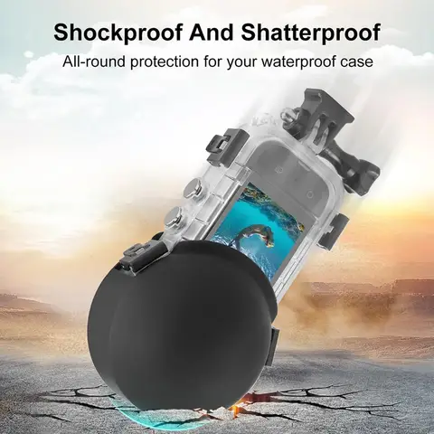 Новый Невидимый защитный силиконовый чехол для объектива для дайвинга Insta360 X3/X4, защитная крышка для объектива Pleochroic, аксессуары для экшн-камер B2O5