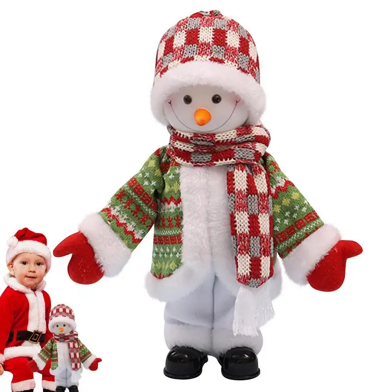 

Singing And Dancing Snowman Plush Christmas Plush Musical Toys Battery-Powered Snowman Plush Doll For Christmas Birthday Winter