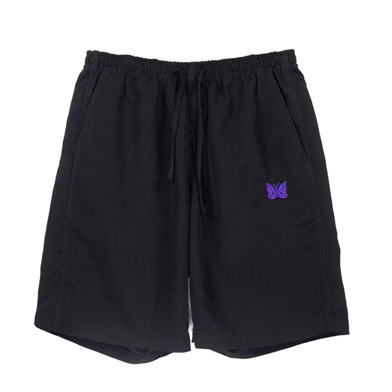 Embroidery Butterfly Short Pants Awge Needles Casual Shorts Men Women Mid Weight Bow Shorts