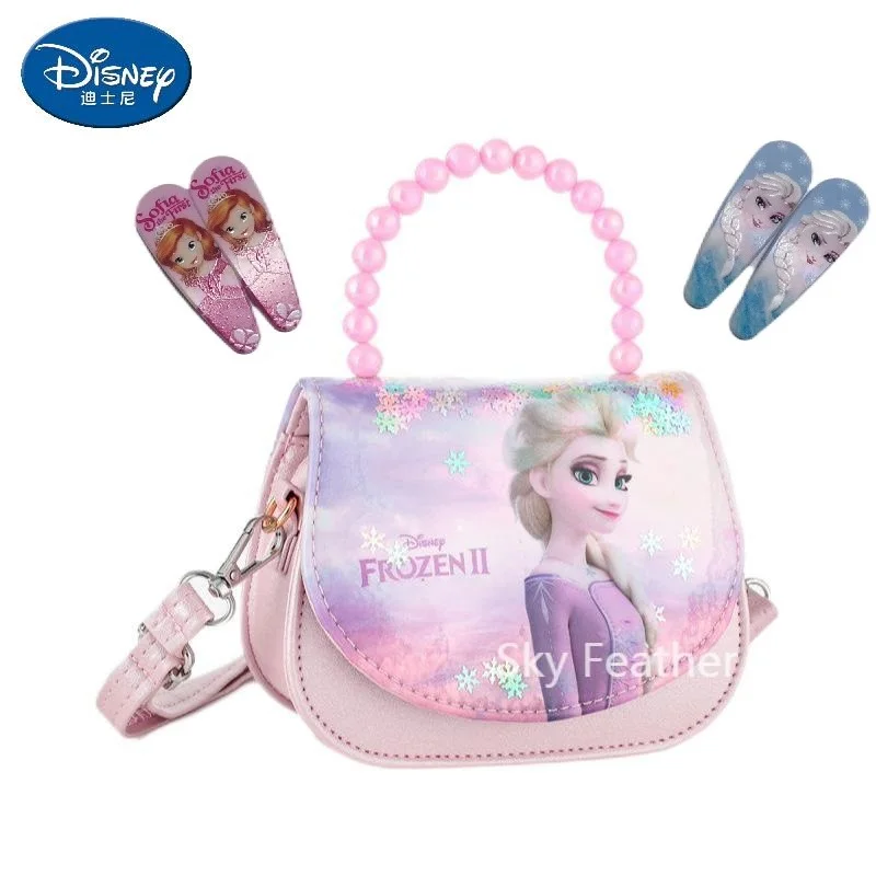 

Genuine Disney Anime Frozen 2 Elsa Bag Kawaii Princess ShoulderBag Girls’ Backpack Frozen Bag Frozen Backpack