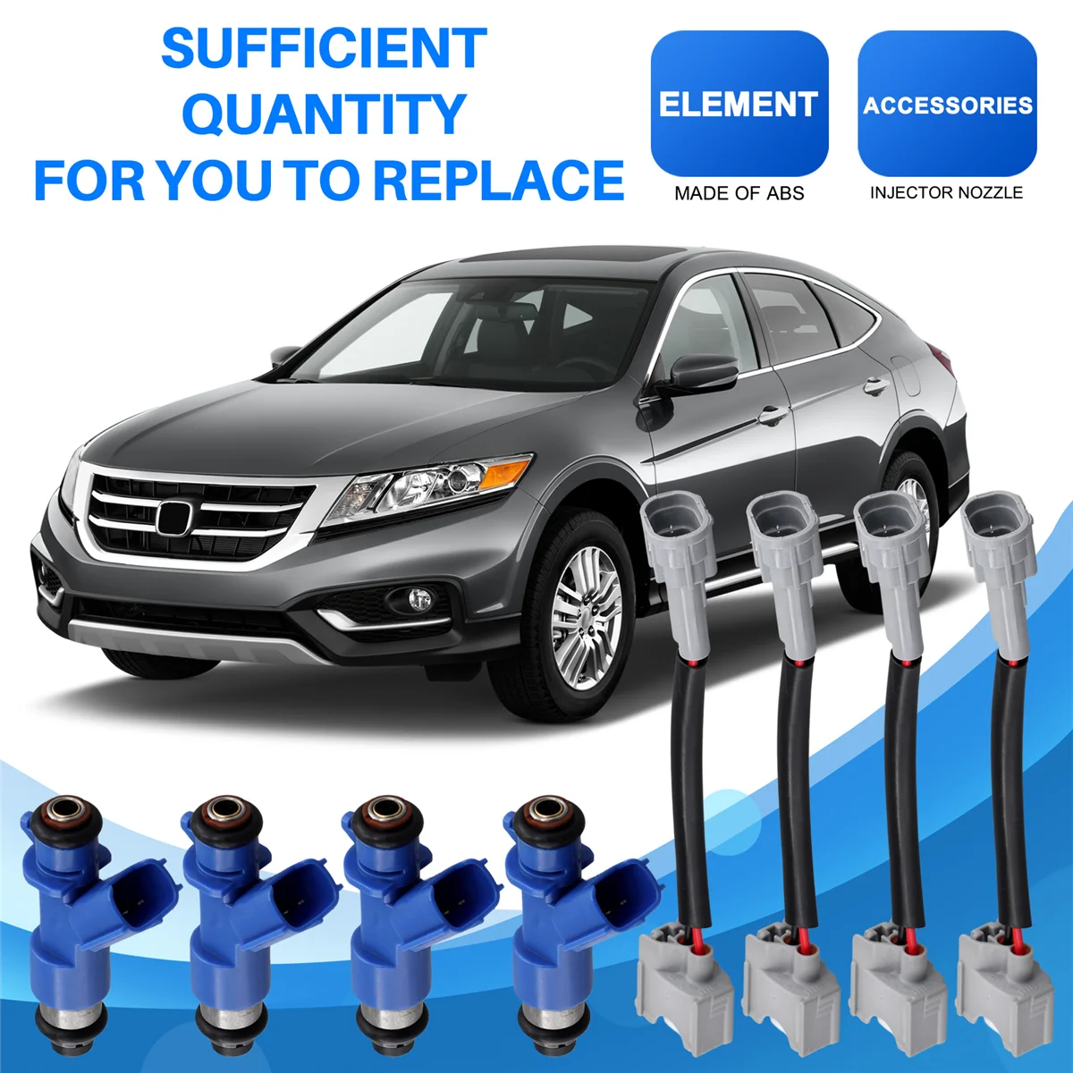 4 шт. 16450-RWC-A01 новая топливная форсунка 410cc для ACURA RDX RSX TSX INTEGRA HONDA CIVIC