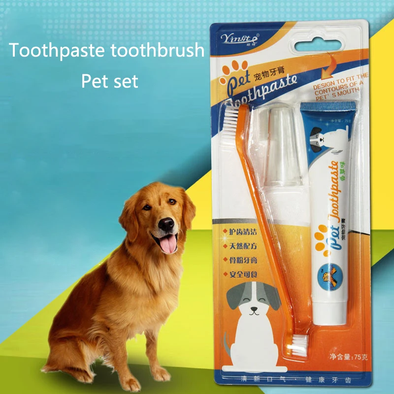 

New Pet Enzymatic Toothpaste For Dog Helps Reduce Tartar And Plaque Dog Cat Teeth Cleaning Supplies Pet Teeth Cleaning Care Kit