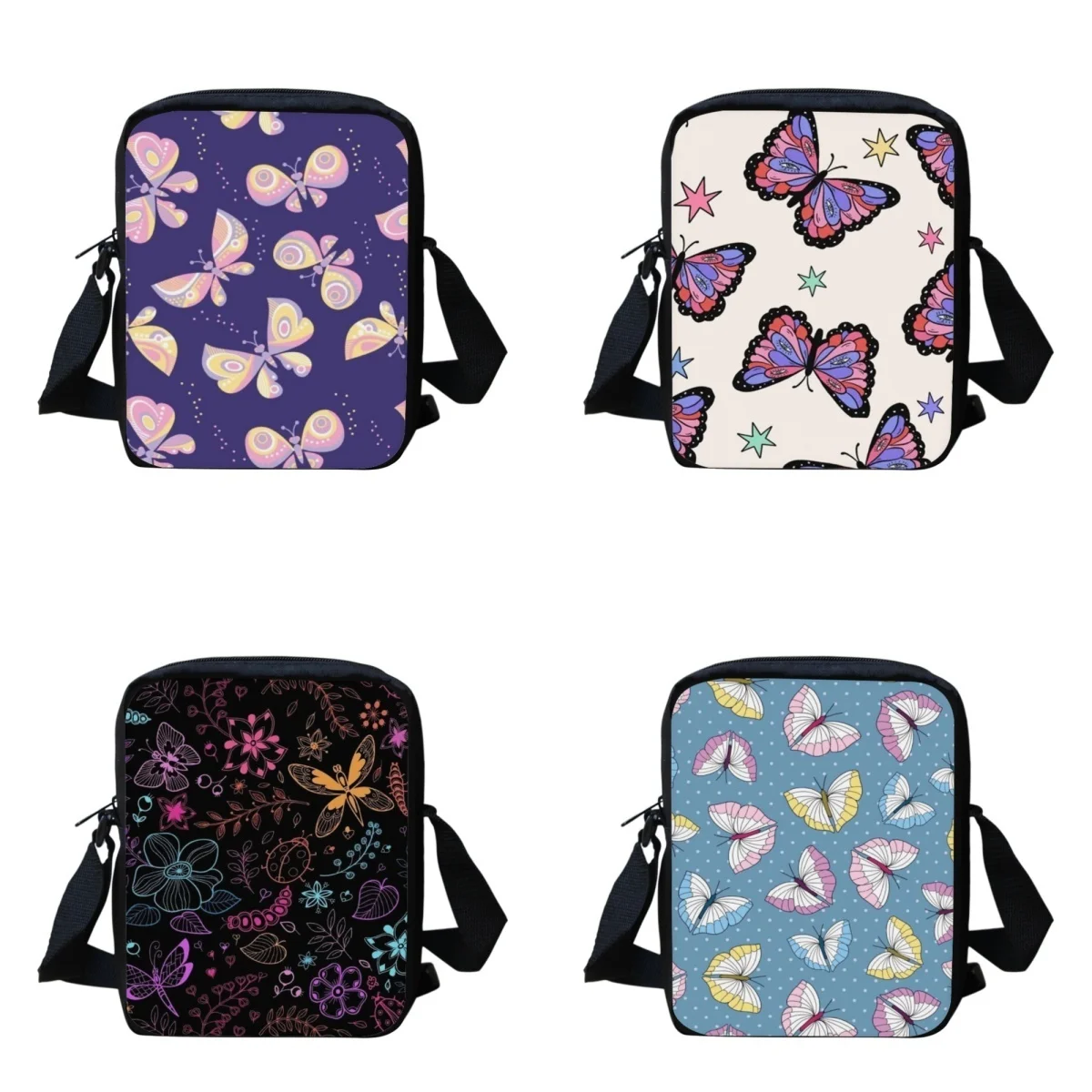 

Beautiful Butterfly Girl Mini Schoolbags Portabole Children Bookbags Zipper Leisure Kindergarten Book Bags for Travel Mochila