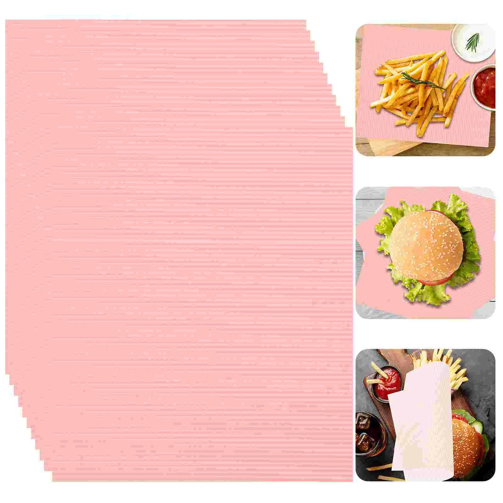 50 листов бумаги для гамбургеров упаковка чипсов пищевых продуктов обертывания