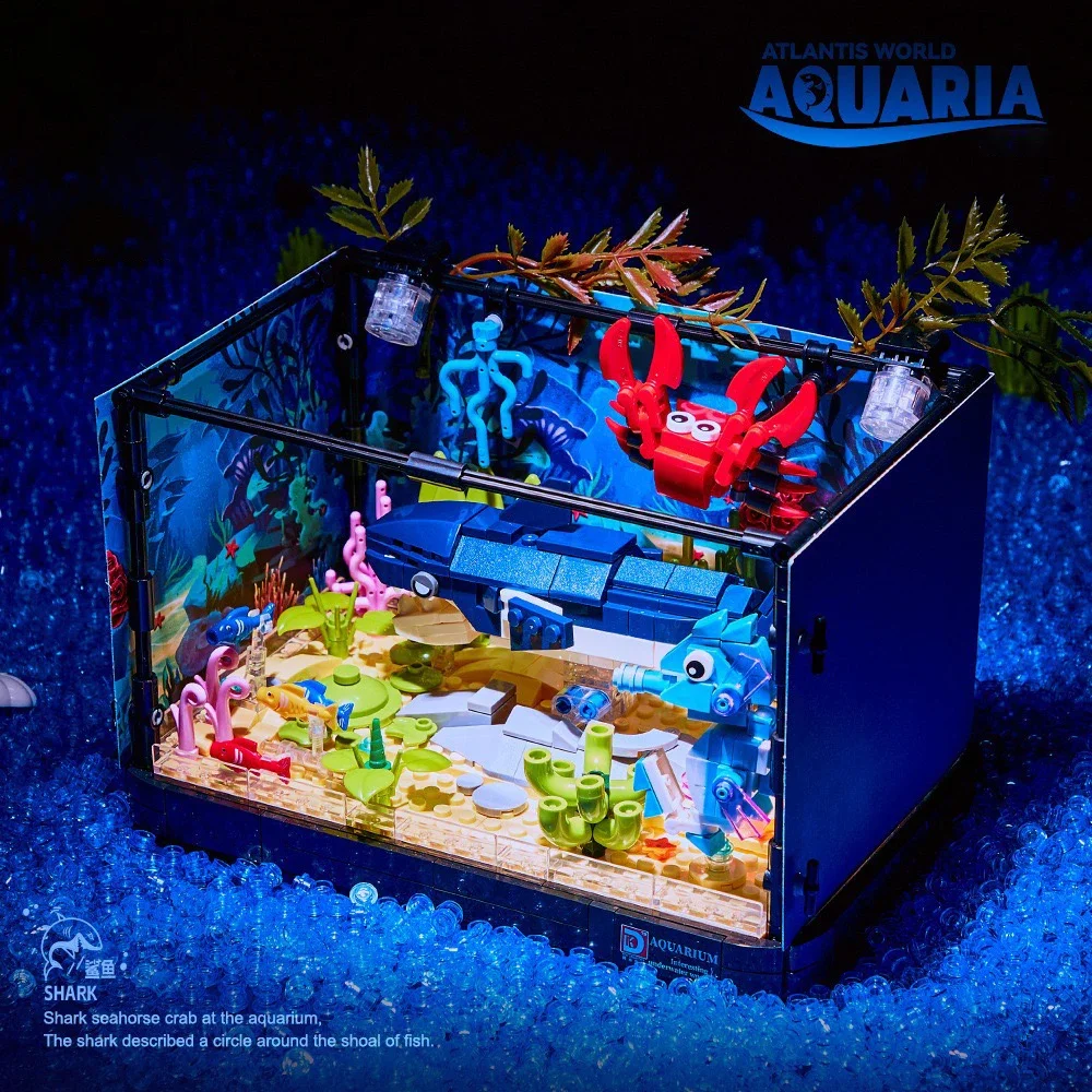 Строительные блоки серии Ideas для аквариума морские животные креативный эксперт