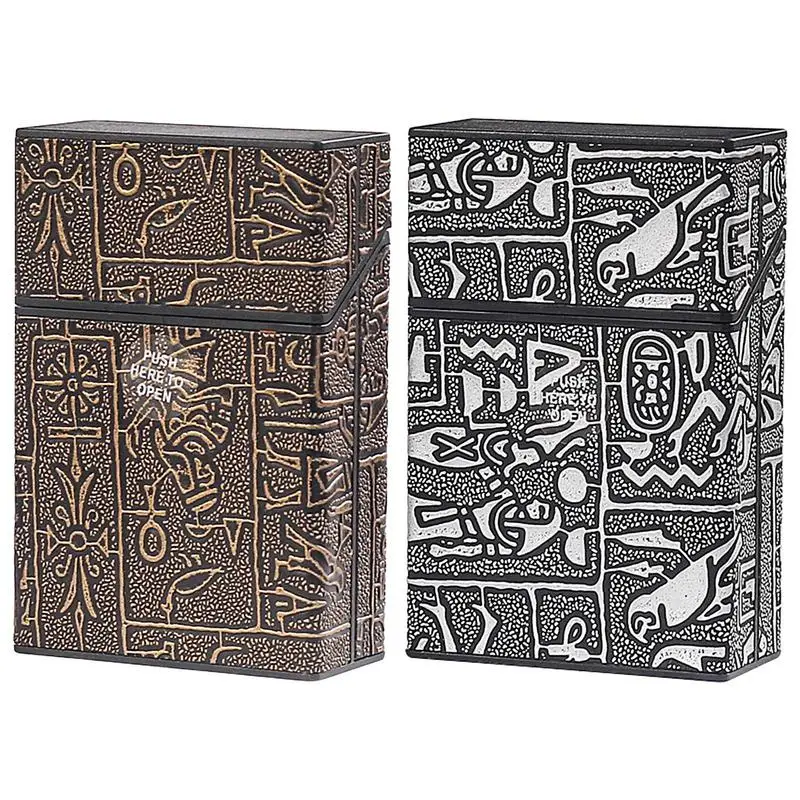 

Cigarettes Box Case Automatic Cigarette Holder Box Portable Cigarette Container Moisture Proof Large Capacity Home Accessories