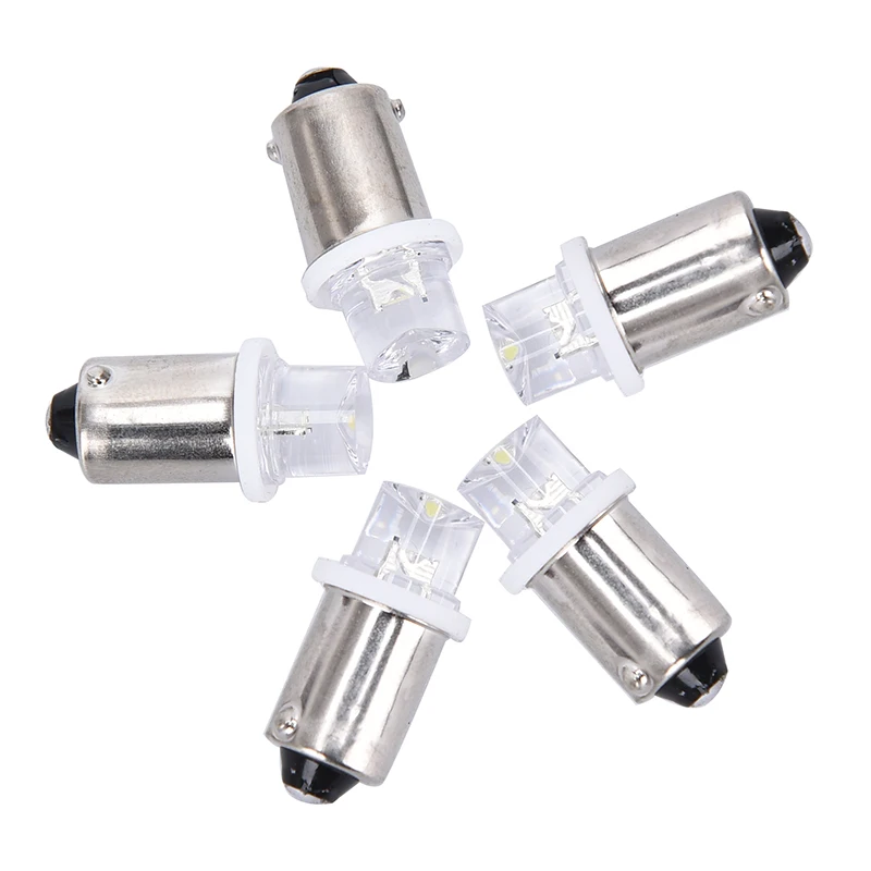 

5Pcs BA9S LED Indicator Bulb License Plate Bulb 24V Ba9s 3V LED Ba9S 6V Instrument Bulb 4.5V 12V Ba9S