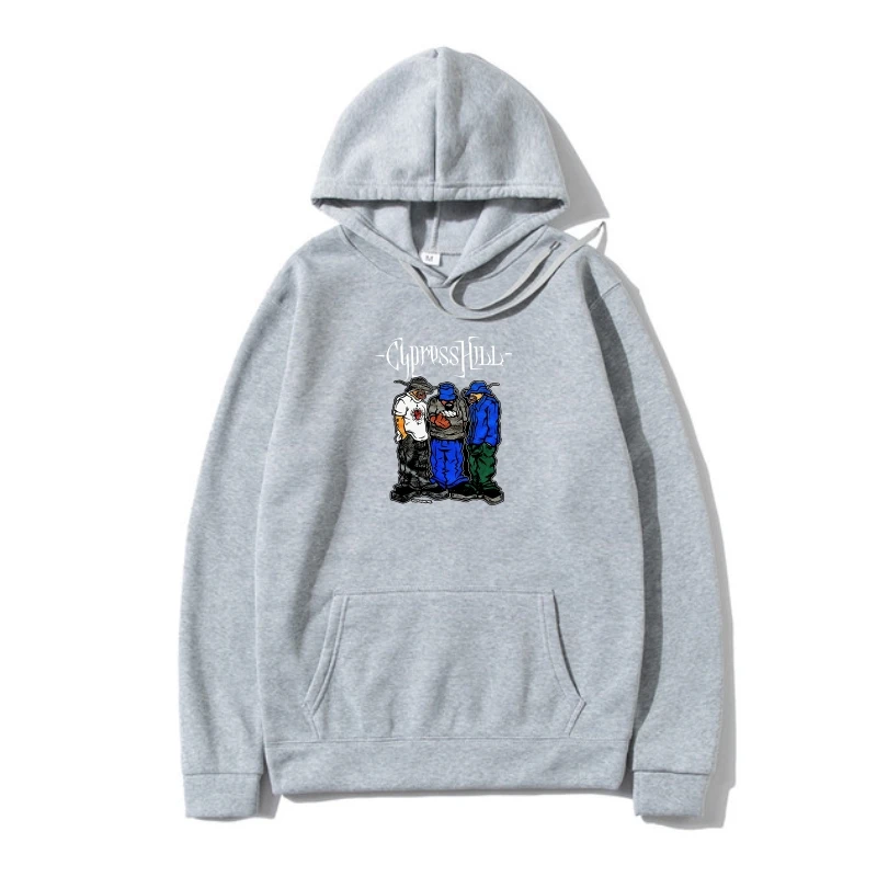 

Men Outerwear Custom Summer Fashion Cypress Hill Outerwear GrafFleecei Cartoon Band s Black Warm Funny Pullover women