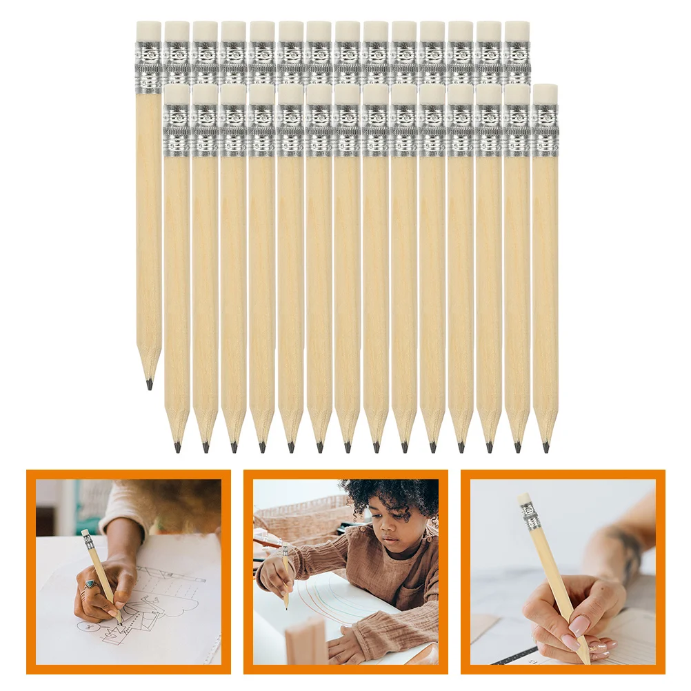 

100Pcs Small Pencils Golfing Pencils Erasable Short Pencils Golfs Pencils Half Pencils