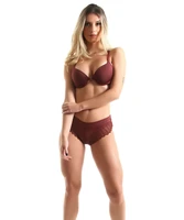 imi lingerie set with bojo and front close swimming in microfiber and lace lola