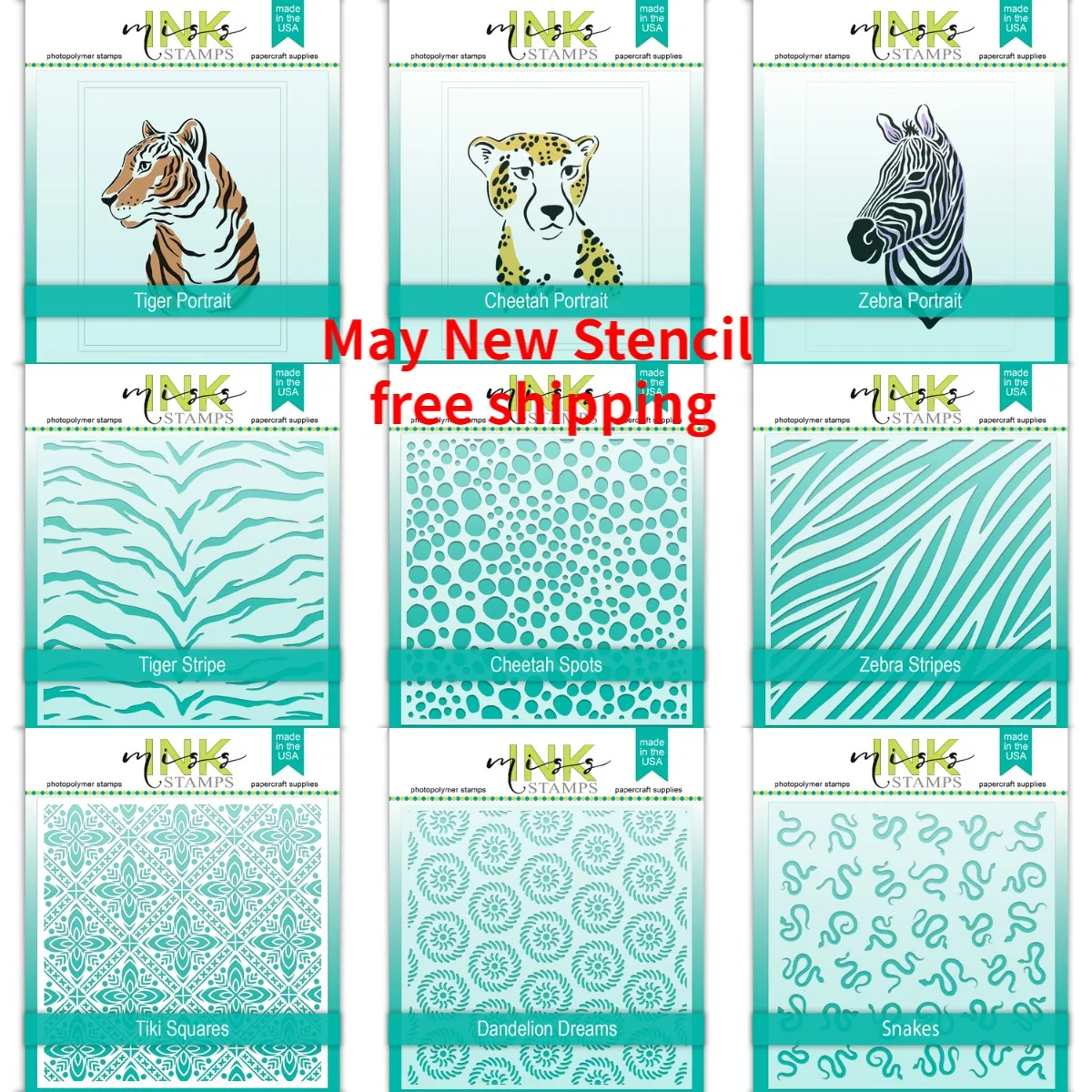 

Tiger Horse Zebra Stripes Cheetah Spots 2023 New Stencil Diy Scrapbooking Craft Stencil Photo Template Decor