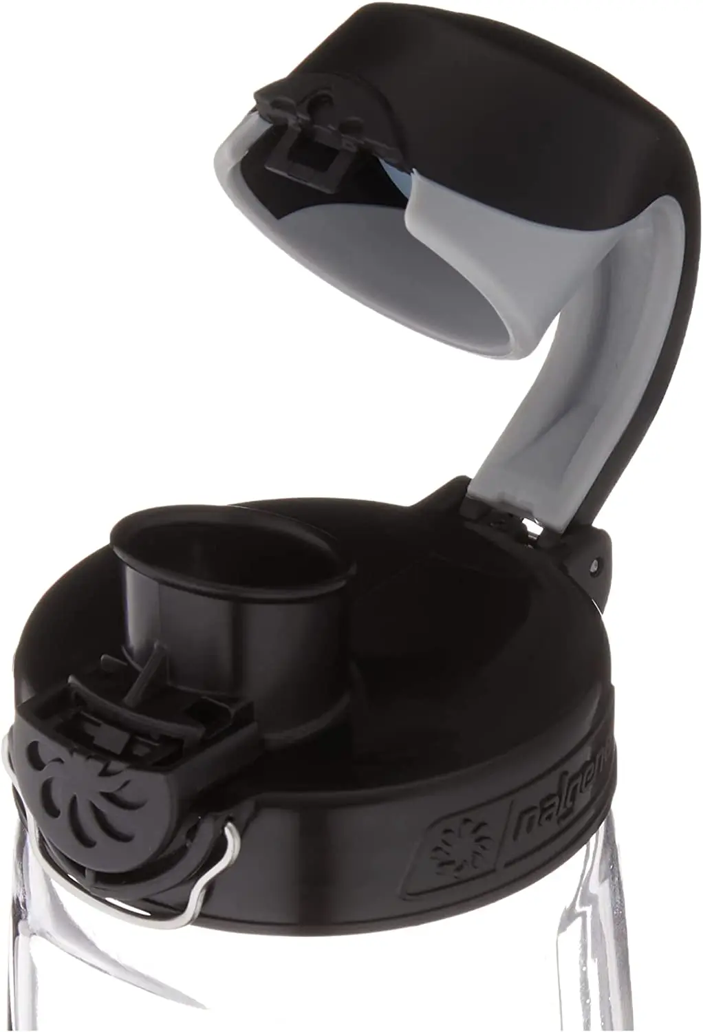 

Garrafa de água Sustain Tritan livre de BPA On The Fly feita com material derivado de 50% de resíduos de plástico, 680 g, tra