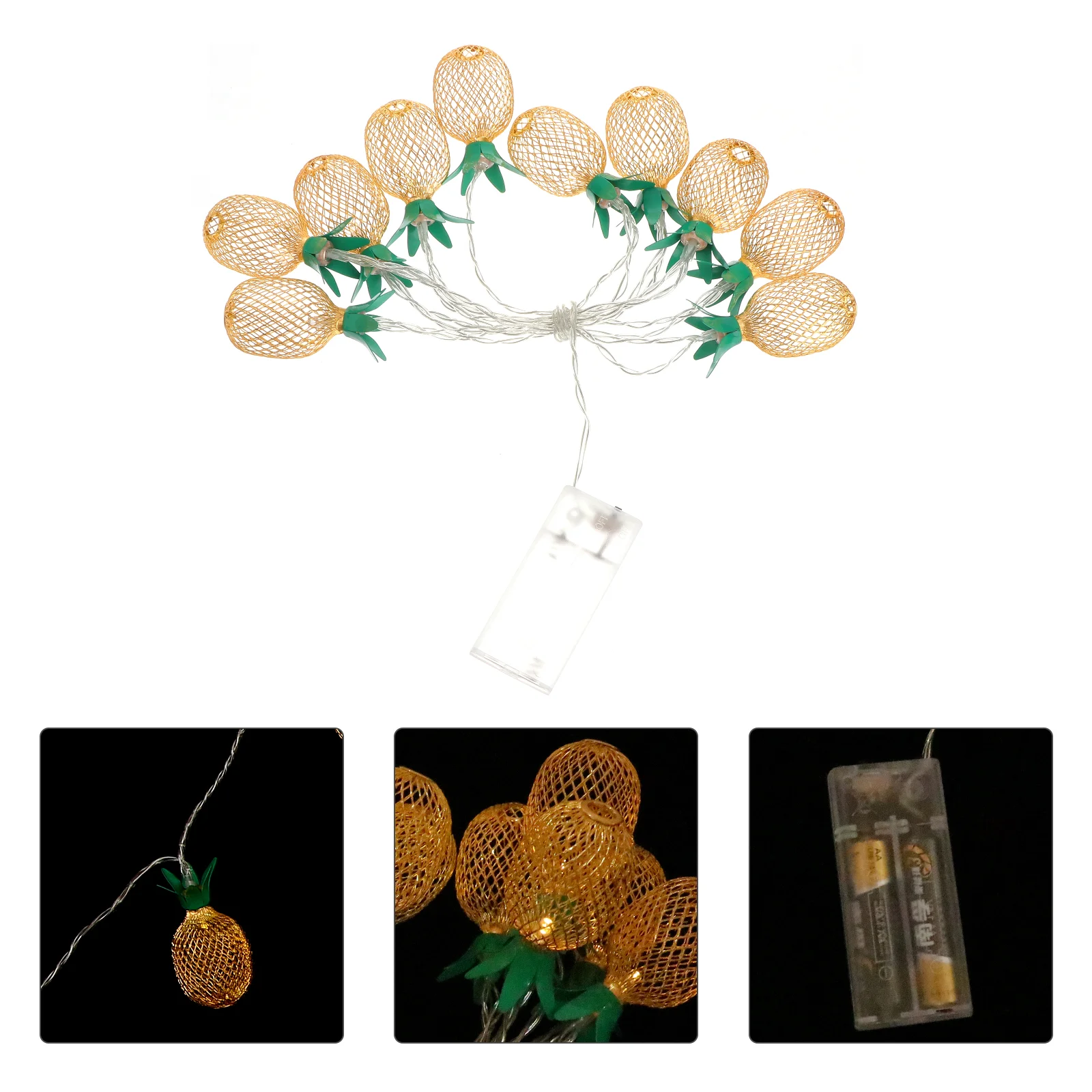 

Hanging Lights Rope Patio Para Mujer Interior Pineapple Christmas