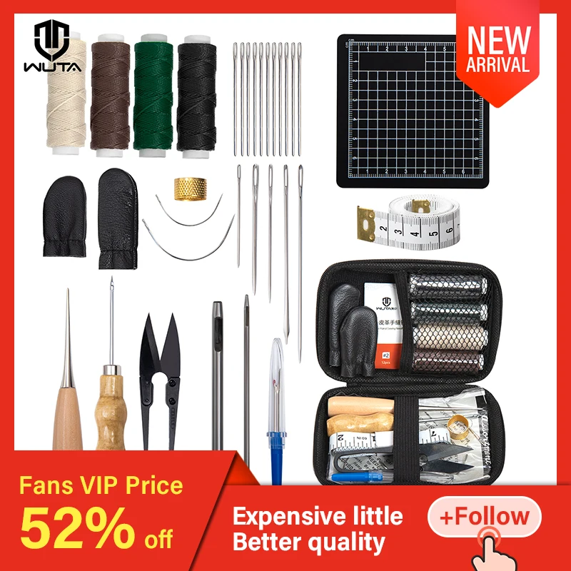 Дешево WUTA кожаный набор для ремонта обуви швейная мебель диван ремонтный Рабочий набор инструментов вощеная нить ремесленные инструменты ручная ... Дешево WUTA кожаный набор для ремонта обуви швейная мебель диван ремонтный Рабочий набор инструментов вощеная нить ремесленные инструменты ручная ...