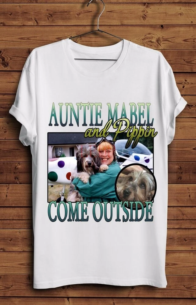 

Come Outside T Shirt Vintage Style 90s Pippin Auntie Mabel