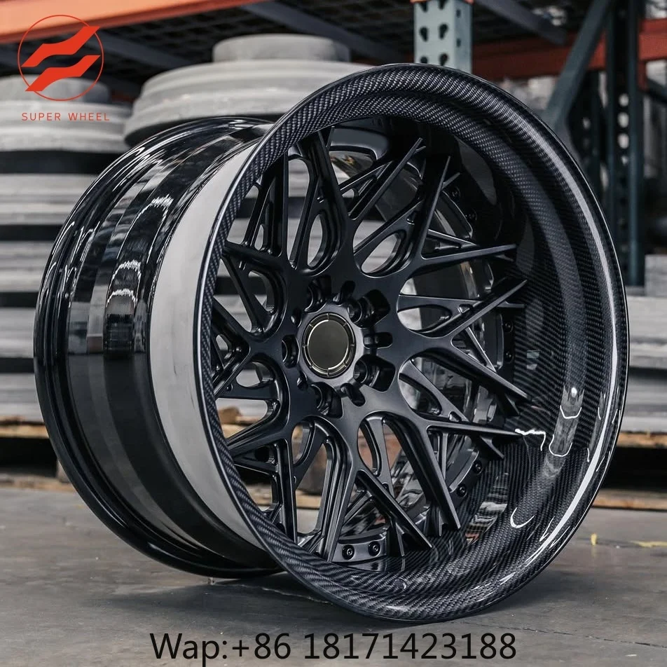 Фото Хит продаж: Кованые трехсоставные диски Custom Trinity в стиле RFG21 с сетчатым дизайном для Lamborghini Urus, Ferrari F8, Model S Plaid. №1