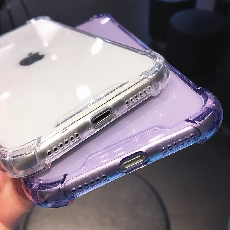 Soft TPU Phone Cases for iPhone 14 13 12 Mini 11 ProMax SE2020 XS XR 6 7 8Plus Transparent Shockproof Precision Holes Back Cover