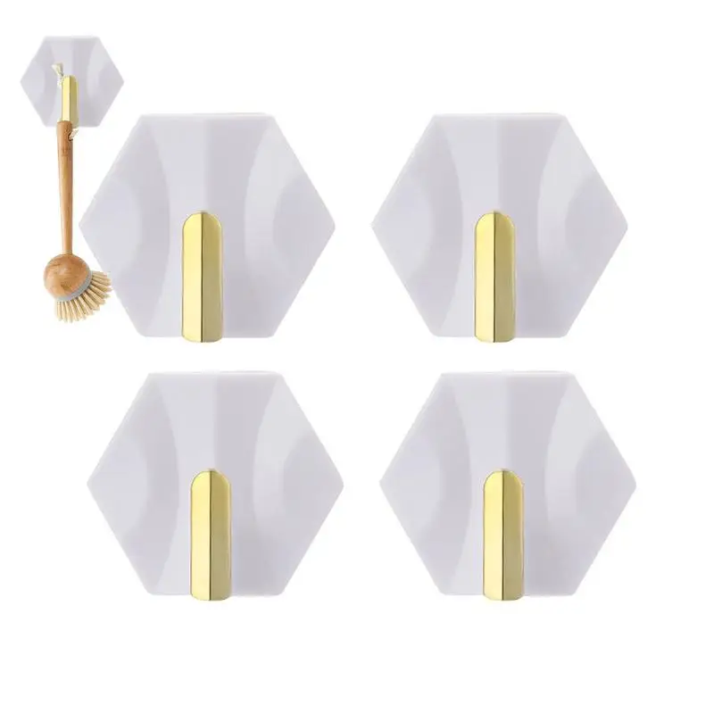 

Крючки Настенные клейкие многоразовые бесшовные маслостойкие, 4 шт./упаковка