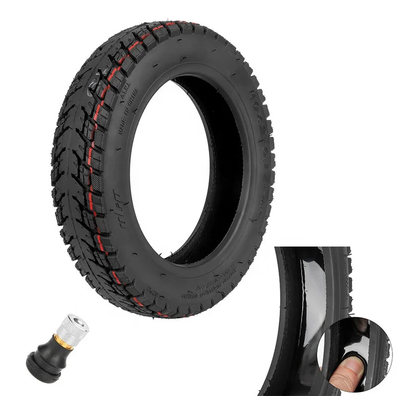 Ulip Self-repairing 10*2-6.1 Off-road Tubeless Tire With Valve For Xiaomi M365 Pro Pro 2 1S MI3 Electric Scooters 10 Inch Tyre