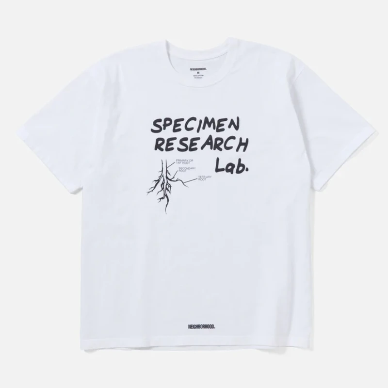 

NEIGHBORHOOD Unisex Tees Men's and Women's Printed Round Neck Short Sleeve All-match T-shirt