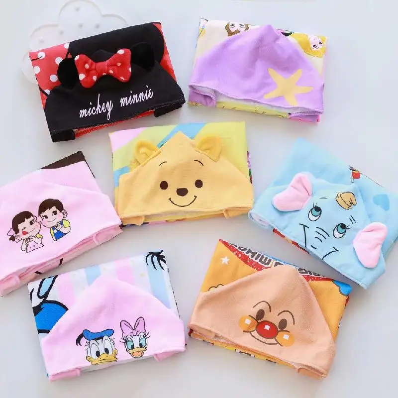 

Disney Baby Bath Towel Newborn Microfiber Hooded Beach Towel Cute Cartoon Minnie Donald Duck Bathrobe Children Soft Cape Towels