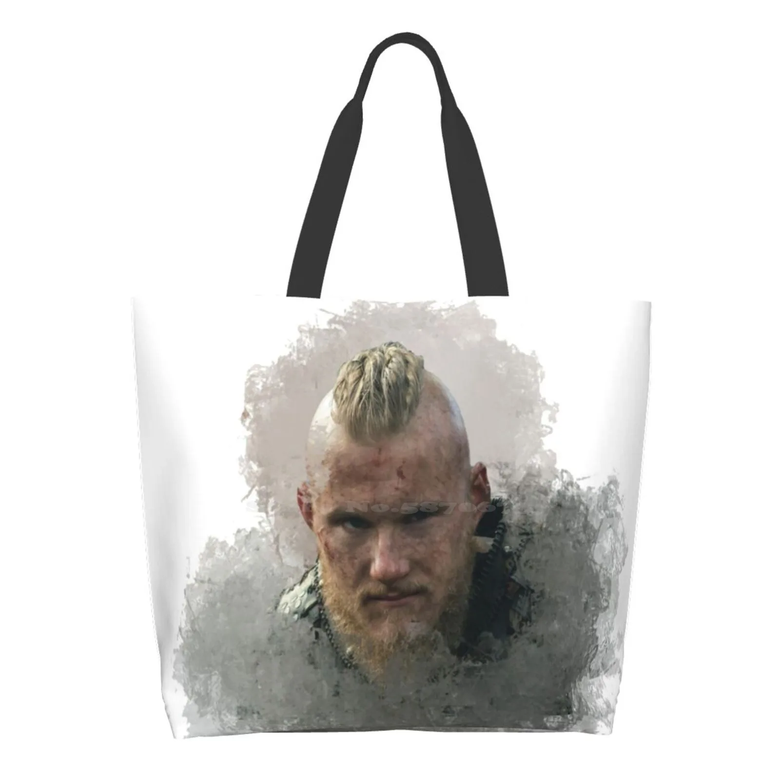 

Bjorn Ironside Splash большой размер многоразовая складная сумка для покупок Bjorn Vikings Viking Ragnar Rollo Lagertha Дерево Коричневый зеленый