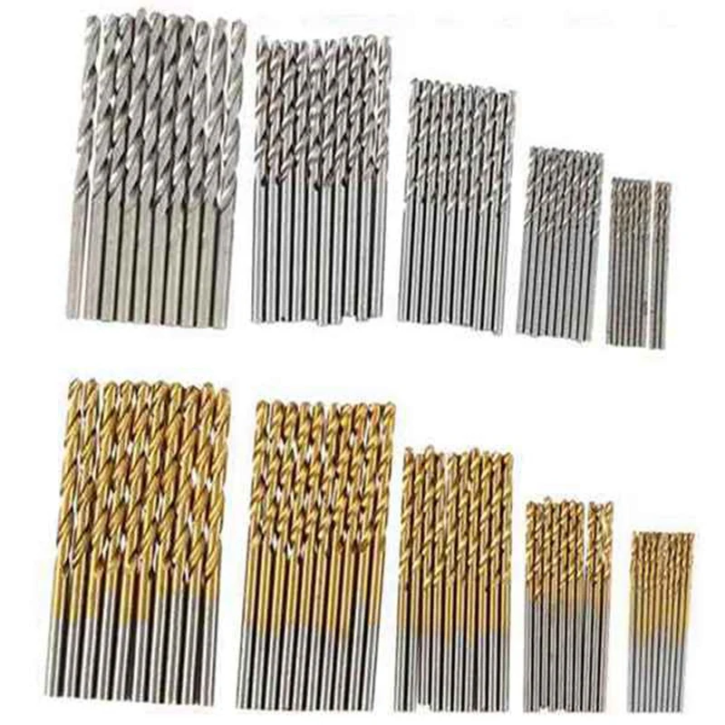 

Hot 200Pcs 1/1.5/2.0/2.5/3Mm Twist Drill High Steel HSS Drill Bit Set For Wood Processing Plastic And Aluminum