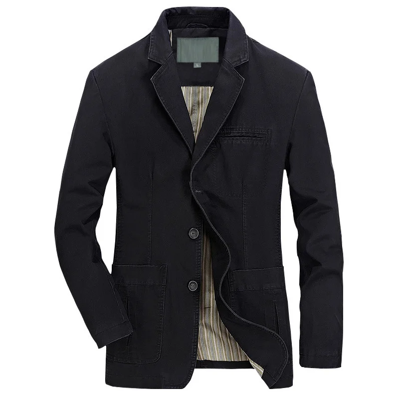

Coats Size Casual Military Cargo Cotton Bomber Suit Trench Jacket 5XL Men Autumn Blazer Washed Spring Jackets Denim Army