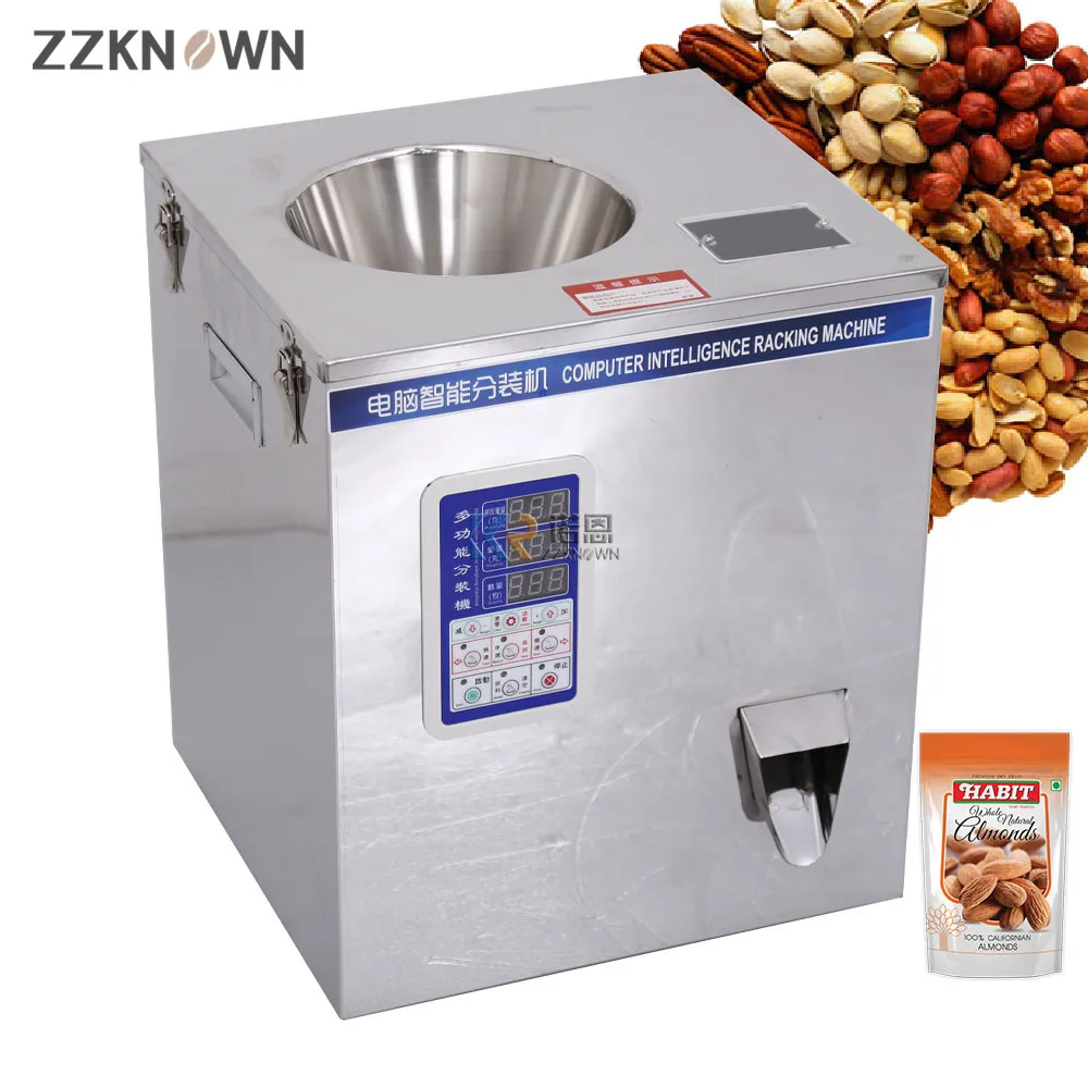 

Automatic Food Filling Machine Multi Function 50g Nuts Date Slices Dispenser Tea Weighing Packing Machinery for Sale
