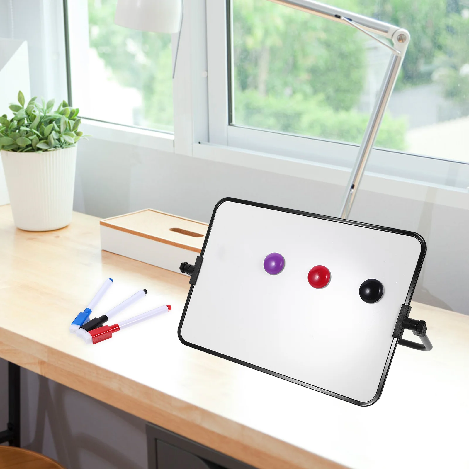 Двусторонняя магнитная доска для сухого стирания портативный календарь офисная