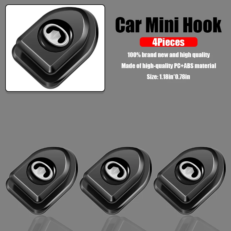 

Car Mini Hook Seat Back Concealed Hook Stickers for Great Wall Poer M4 Voleex C30 Pao Wingle 5 Haval H2 H3 H4 H5 H6 Accessories