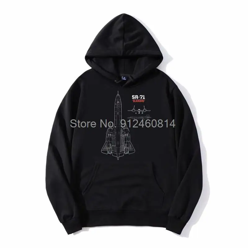 

SR-71 Blackbird Cold War Air Force hoodie Men Fleece Hoodies Hip Hop Hooded Sweatshirt Streetwear Harajuku