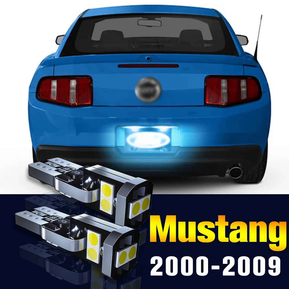 

2pcs LED License Plate Light Bulb Number Lamp For Ford Mustang 2000-2009 2001 2002 2003 2004 2005 2006 2007 2008 Accessories