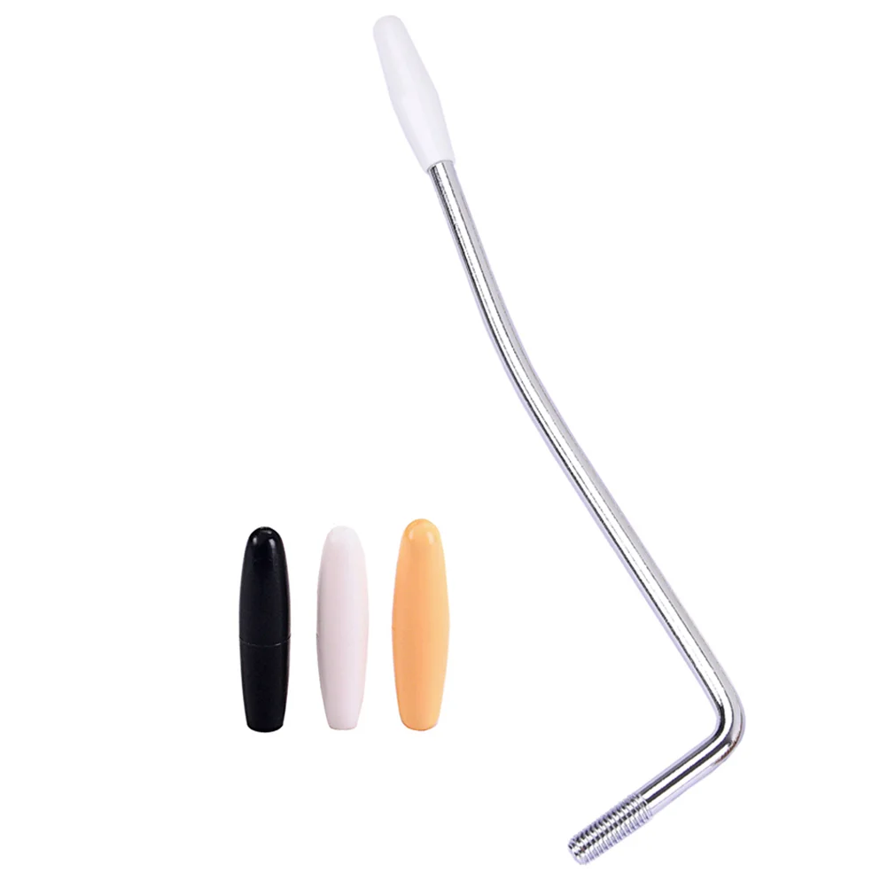 

6 Mm Guitar Whammy Bar Arm 3 Tips 6mm Thread Tremolo Black_Silver Bridge