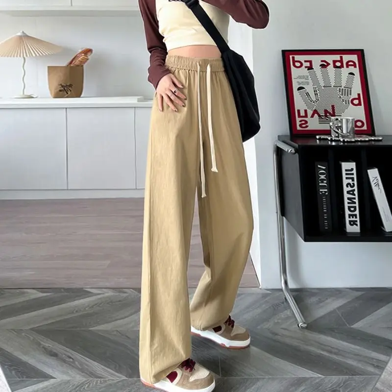 Vintage Oversized Cargo Pants Spring Casual Straight Wide Leg Baggy Trousers Y2k Streetwear Korean Style Clothes Women2023