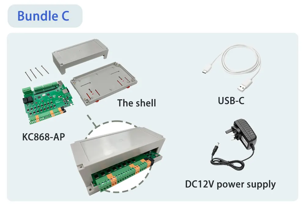 Фото Модуль реле Kincony ESP32 KC868-AP, плата диммера PWM ESP32 для светодиодных лент 12В/24В №5