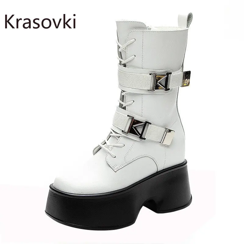 

Женские плюшевые сапоги на платформе, 11 см, на молнии