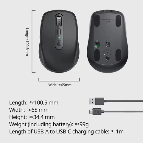 Logitech Master Series MX Anywhere 3S Беспроводная мышь