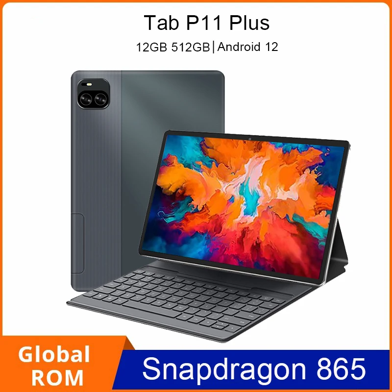 

Tab P11 Plus Android 12 Tablet Snapdragon 865 Octa Core 12GB 512GB 8800mAh 11 Inch Tablet 1920*1200 Google Tablet 5G Network