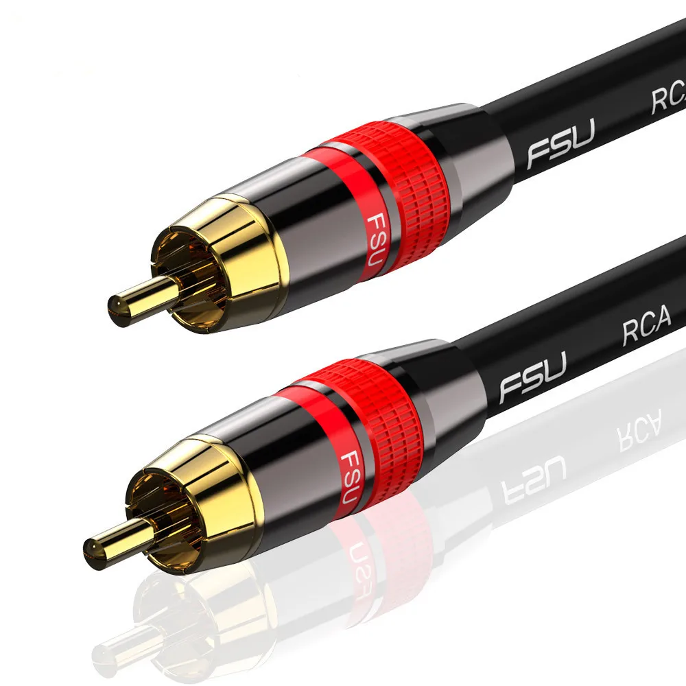 Subwoofer Cable Digital Coaxial Audio Cable RCA Cable Rca to Rca Male to Male Coaxial Cable for Speaker Soundbar TV DVD