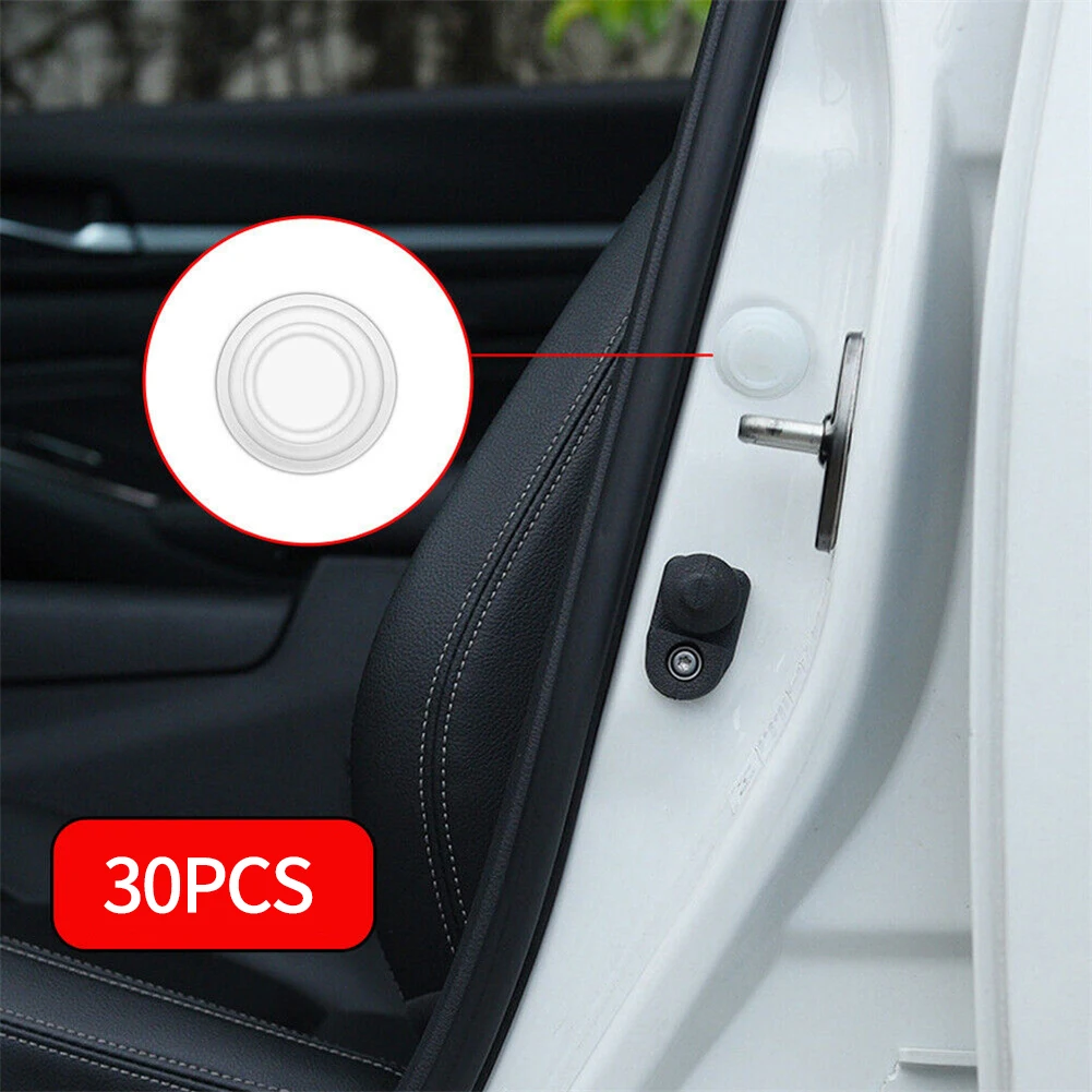 

30pcs Car Door Anti-Shock Protector Pad Shock-Absorbing Gasket Absorber Door Protection Pads Exterior Accessories