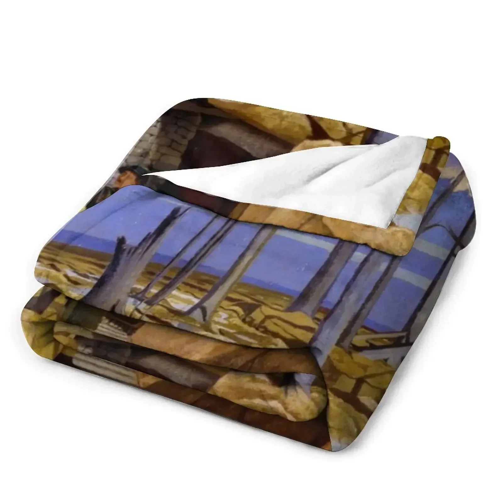 Oppy Wood от Джона Нэш (1917) Пледы Роскошные тяжелые одеяла в стиле манга